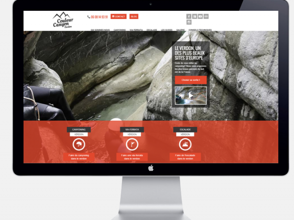 Mise en ligne du site de Couleur Canyon